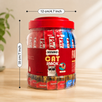 【60 STICKS] MEWNO Lickable Cat Treats 3 Flavors Variety Pack 0.5 Ounces Each Tube Hydrating Purée for Cats Low Calorie Urinary & Kidney Health Supplements